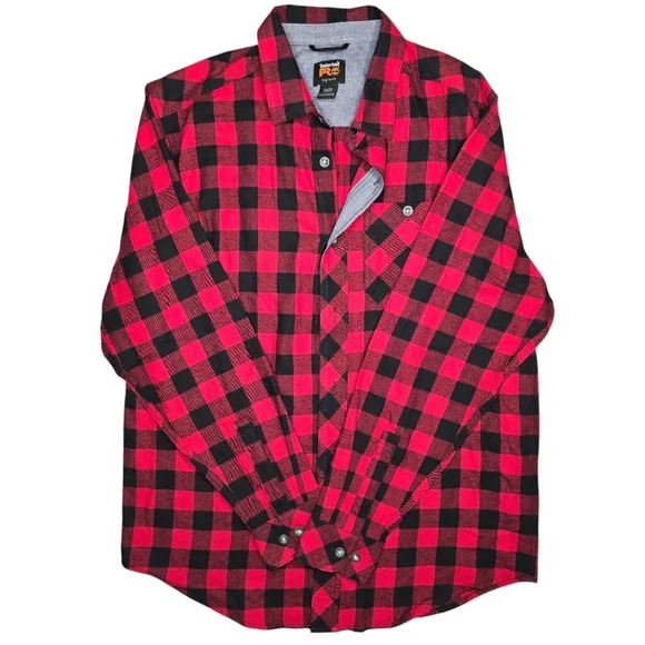 Timberland PRO mens Woodfort Mid-weight Flannel Work Shirt - Picture 2 of 7